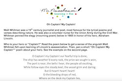 Oh Captain! My Captain! 