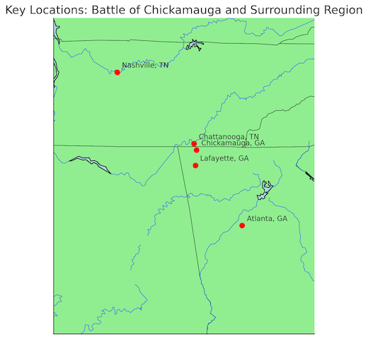 Chickamauga Map