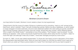Abraham Lincoln's Dreams