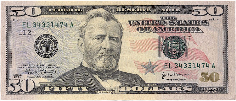 Grant $50 Bill