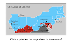 Abraham Lincoln Interactive Map