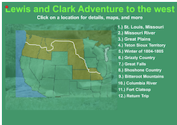 Lewis and Clark Map