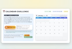 Holidays Challenge