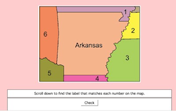 Arkansas Label-me Maps