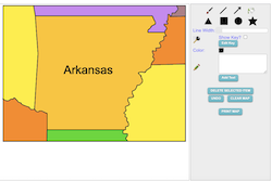Make your own Arkansas map