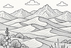 Great Sand Dunes National Park Coloring