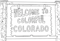 Welcome to Colorado Highway Sign Coloring