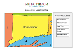 Connecticut Label-me Map