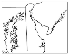 Delaware Outline Map