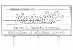 Welcome to Kentucky Highway Sign