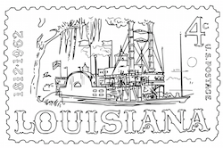 Louisiana Stamp