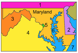 Maryland Label-me Map