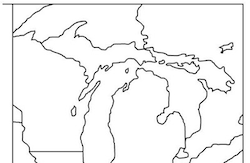 Michigan Blank Map