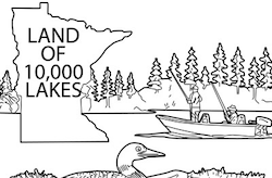 Minnesota State Quarter Coloring