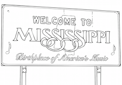 Mississippi Highway Sign