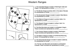 Western Ranges Map