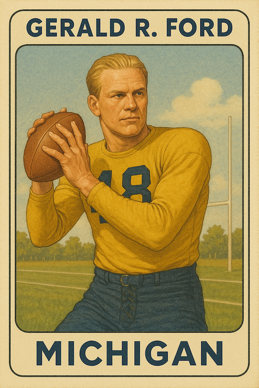 Gerald R. Ford Football Card