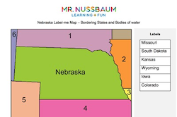 Nebraska Label-me Map