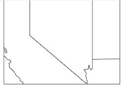 Nevada Outline Map