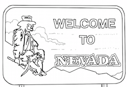 Nevada Highway Sign