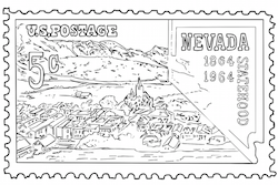 Nevada Postage Stamp