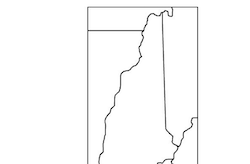 New Hampshire Outline Map