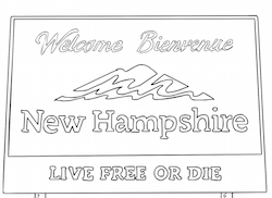 Welcome to New Hampshire Highway Sign