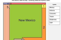 New Mexico Label-me Map