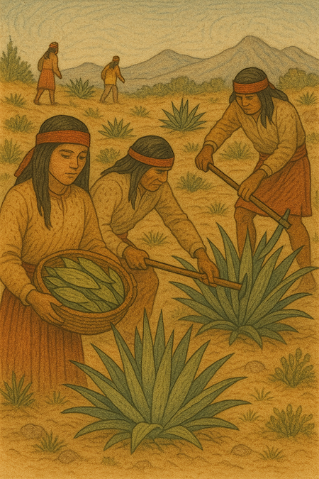 Apaches gathering Mescal