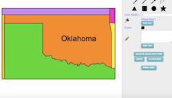 Make Your Own Oklahoma Map