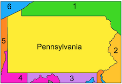 Pennsylvania Label-me Map