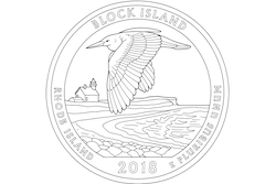 Block Island Quarter Coloring Page