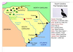 South Carolina Map