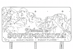 Welcome to South Dakota Highway Sign Coloring