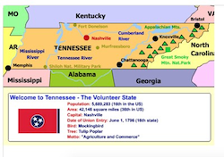 Tennessee Map