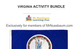Virginia Printable Activity Packet