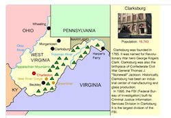 West Virginia Map