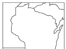 Wisconsin Blank Map