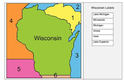 Wisconsin Label-me Map